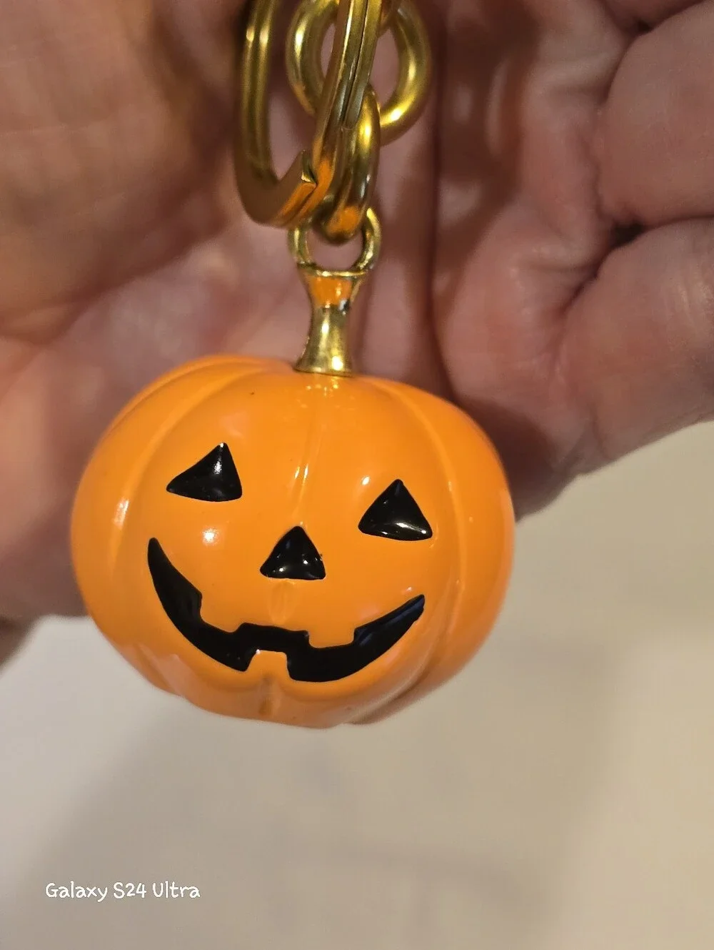 Jack-o'-Lantern Pumpkin Bag Charm/ Keychain NEW